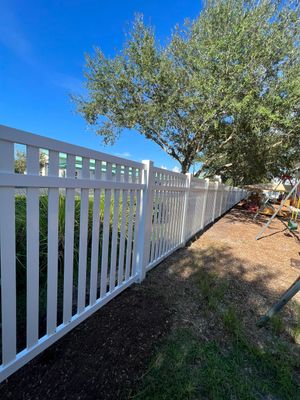 Vinyl Fence Installation using Vinyl Picket Fence
