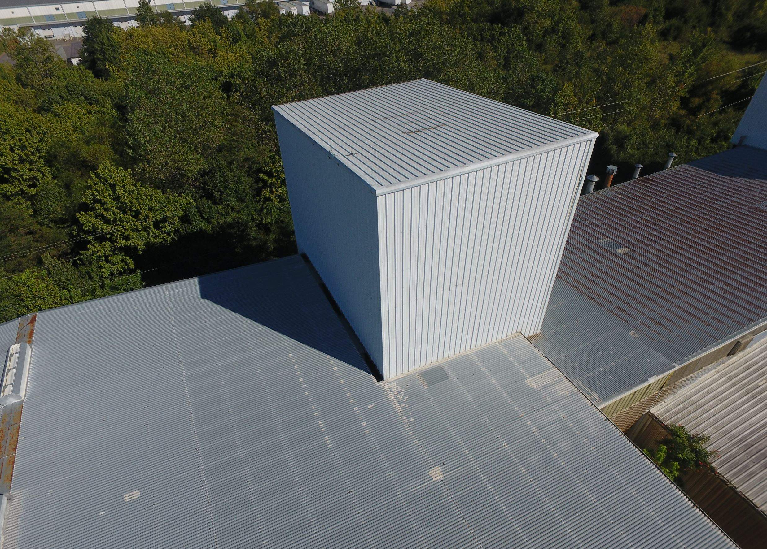 Commercial Metal Restoration System using Aldocoat Coatings by Hostetler Roofing