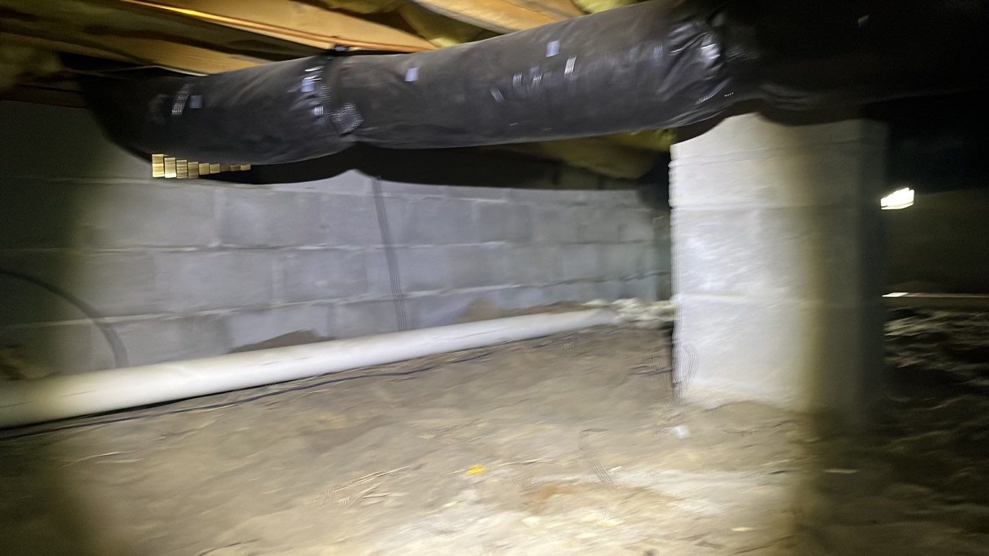 Dehumidifier and Moisture Barrier Install using 14Mil Moisture Barrier by Impact Crawlspace