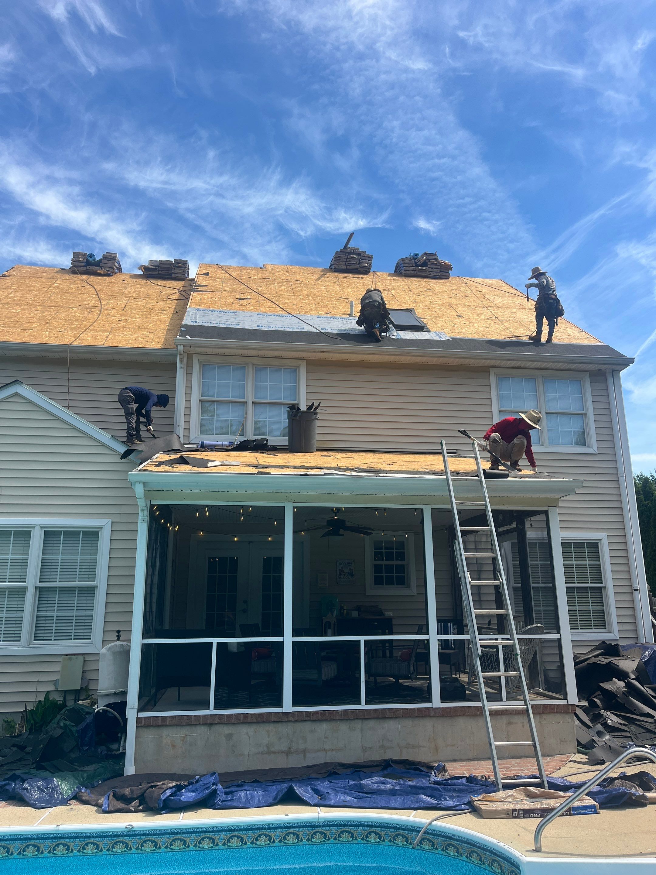 Architectural Shingle Roof Replacement for Two-Story Easton Home by First Chesapeake Roofing