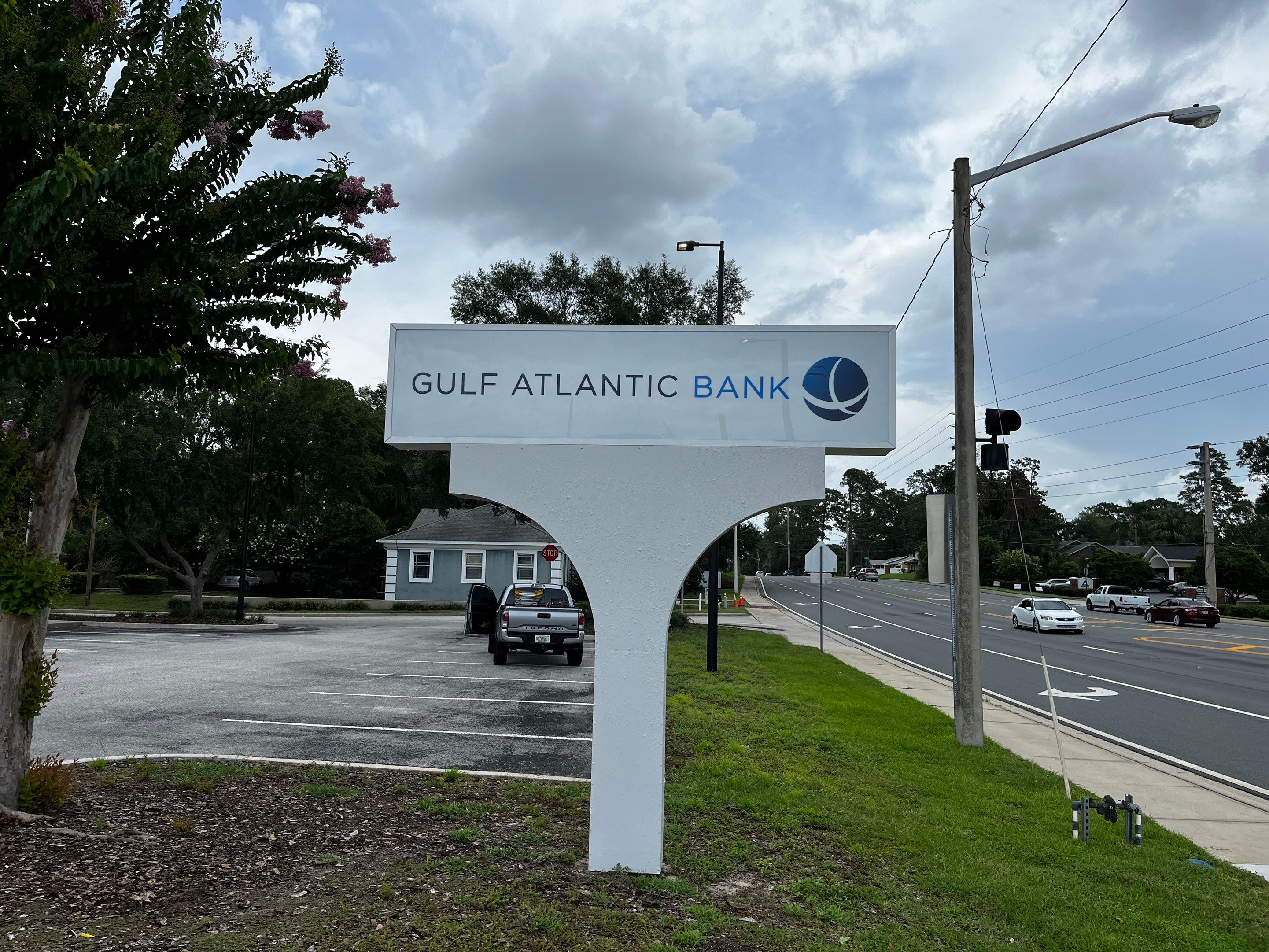 Acrylic lettering for Gulf Atlantic Bank by SignCrafters