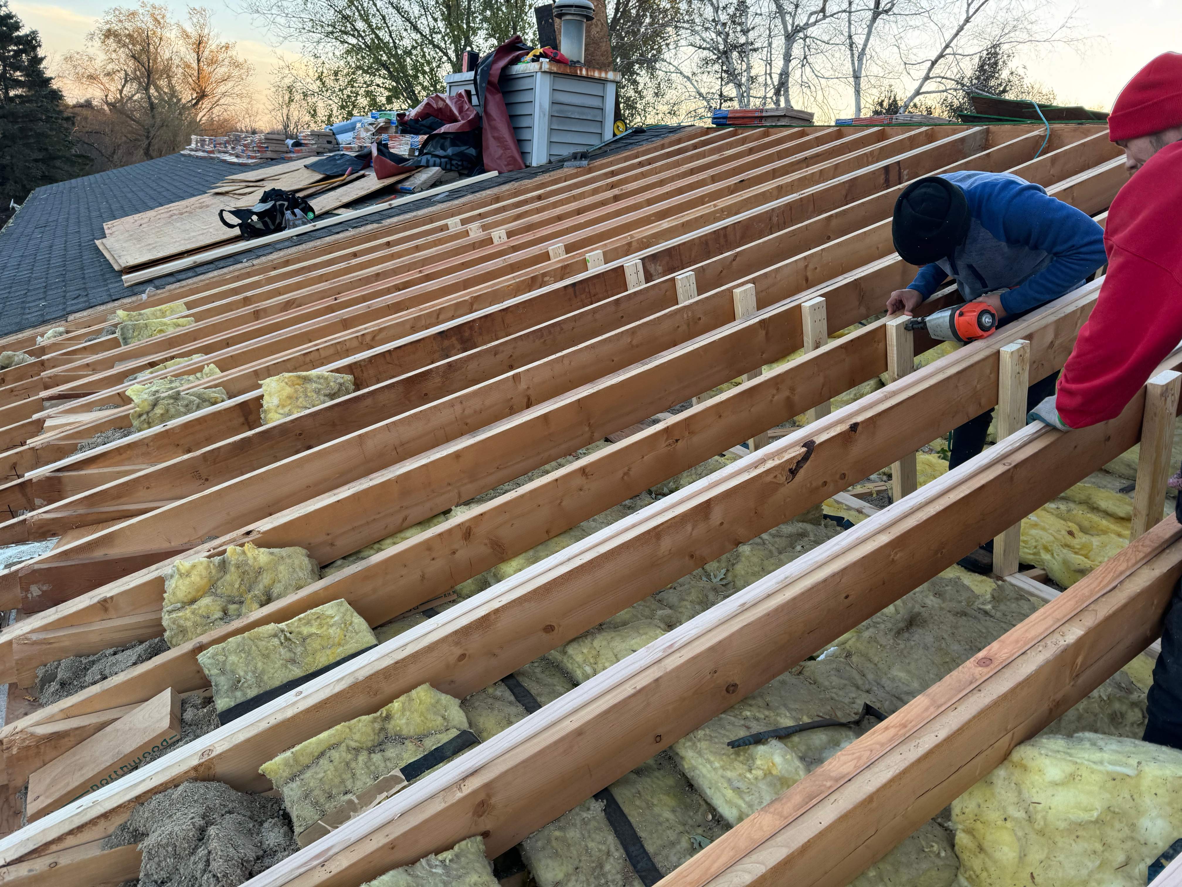 Residential Roofing Installation using Certainteed Landmark ClimateFlex by GRACCO