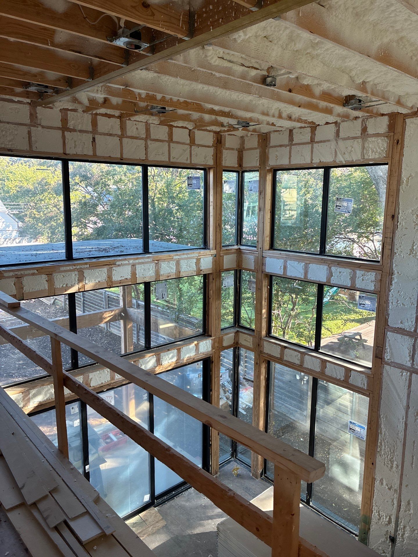 Fully encapsulated Dallas custom home  by Apex Insulation Solutions
