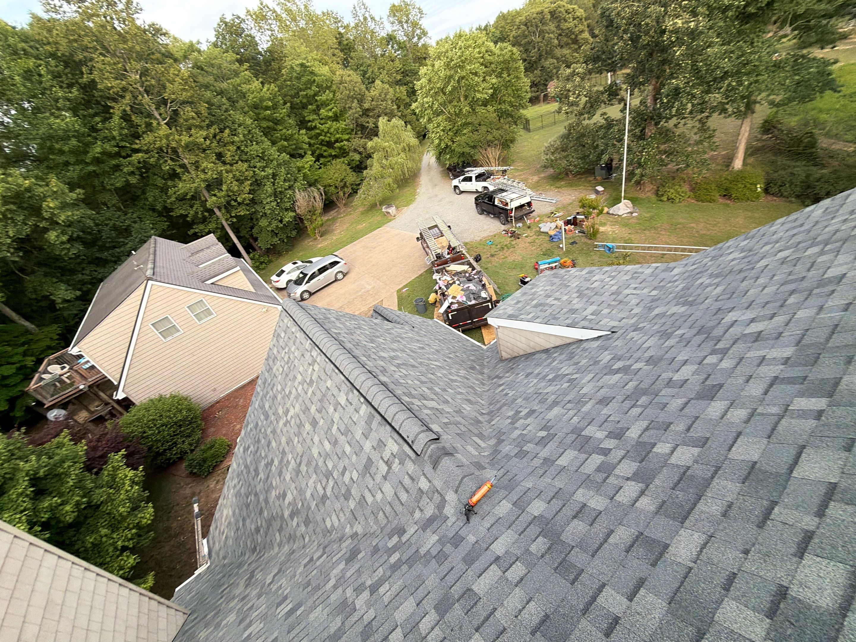 Lancaster Roof Replacement Featuring Architectural Shingles and Attic Insulation by Cade Construction