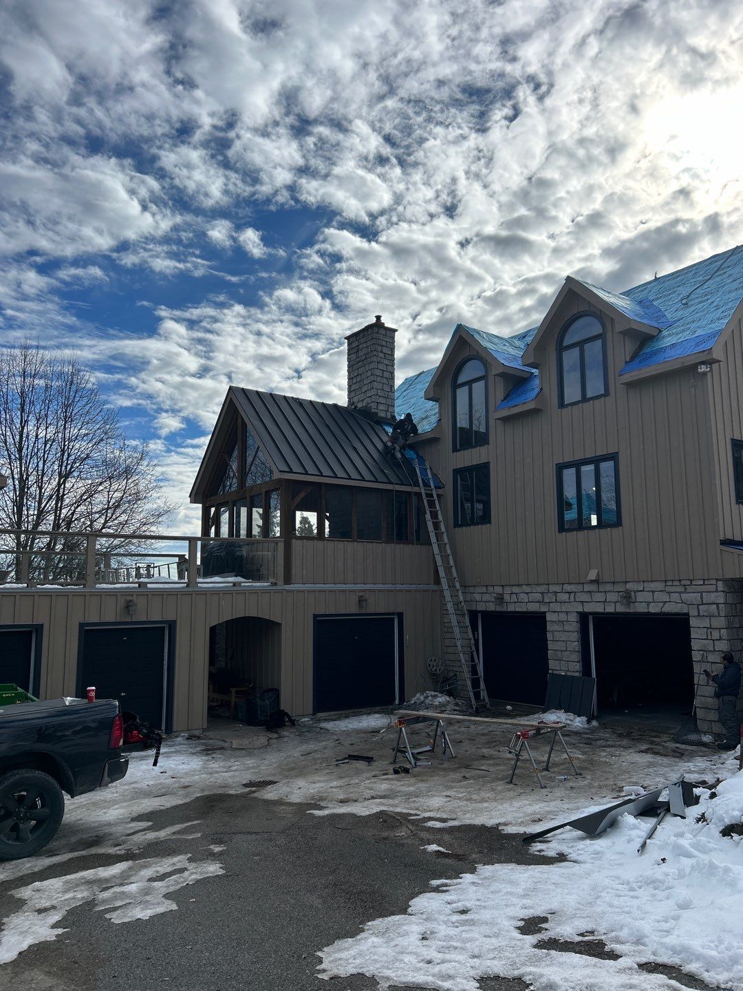 Residential Roofing Installation using 24 Ga Standing Seam Metal by Jay Carter Roofing & Sheet Metal