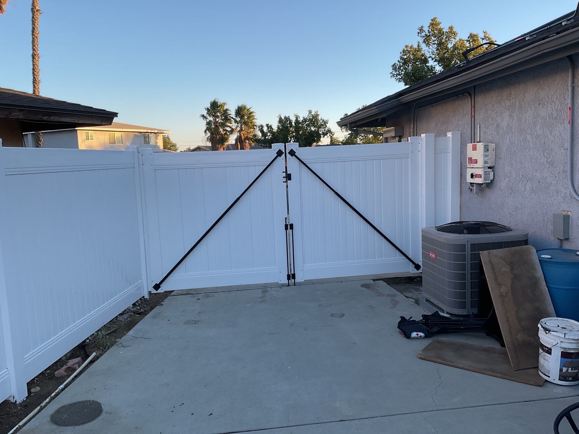 6ft White Privacy Fence  by Fence Guys Inc. 