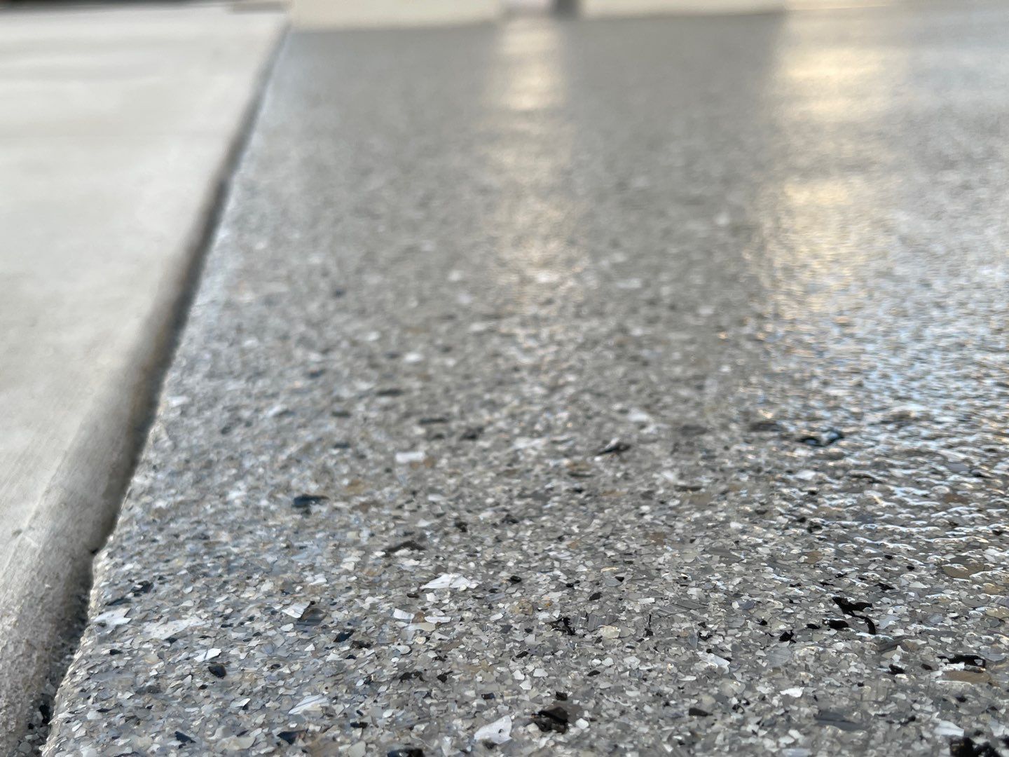 Under Side of Home in Hybrid Shale by Cross Creek Concrete Coatings