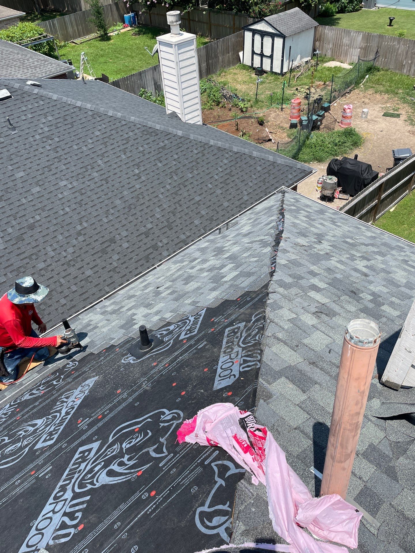 Residential Roofing Installation using Owen's Corning Duration (Lifetime) Shingles by Roof Repair Company