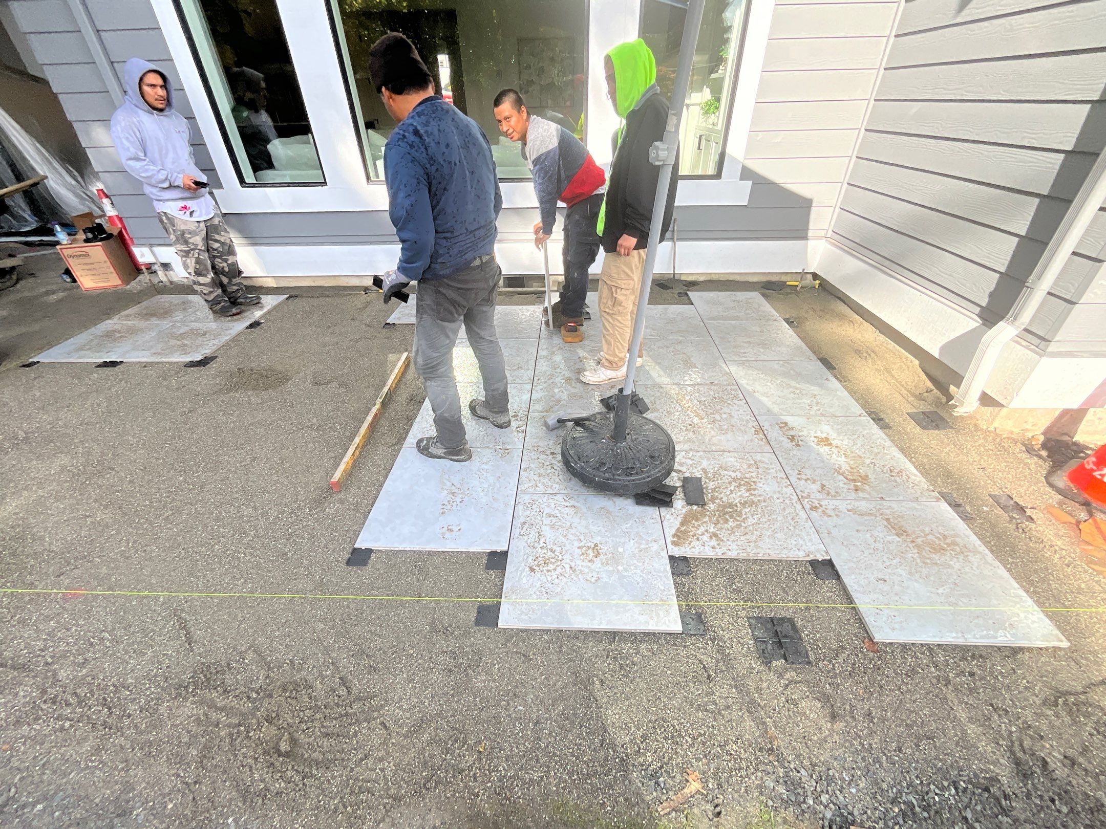 Hardscaping Back Patio Landscape Project  by Jireh Asphalt & Concrete Inc 