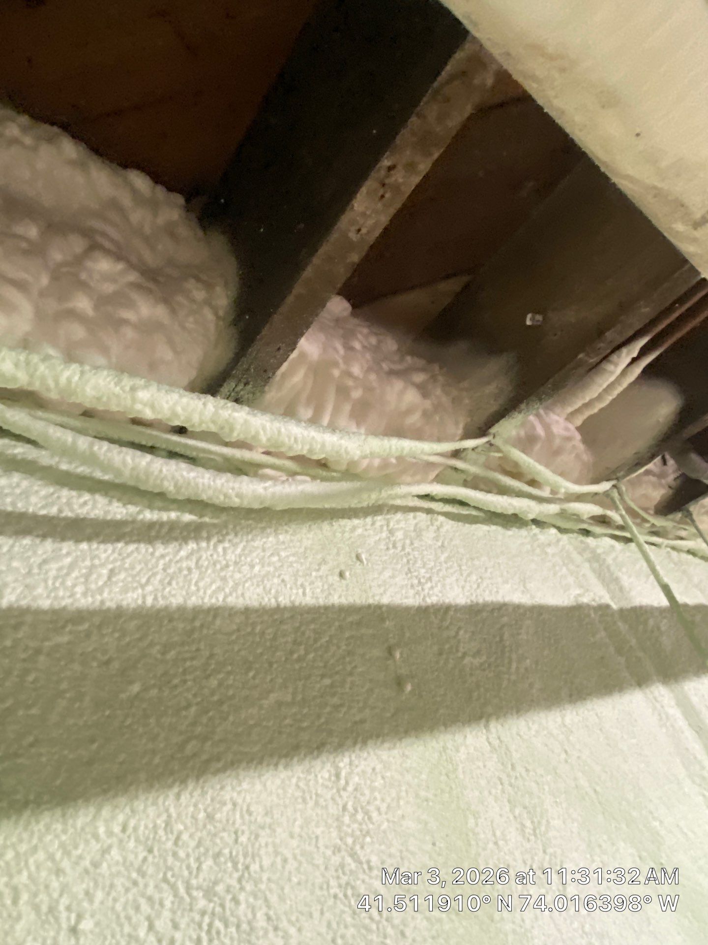 Attic Insulation using open cell spray foam by NYS Foam & Energy