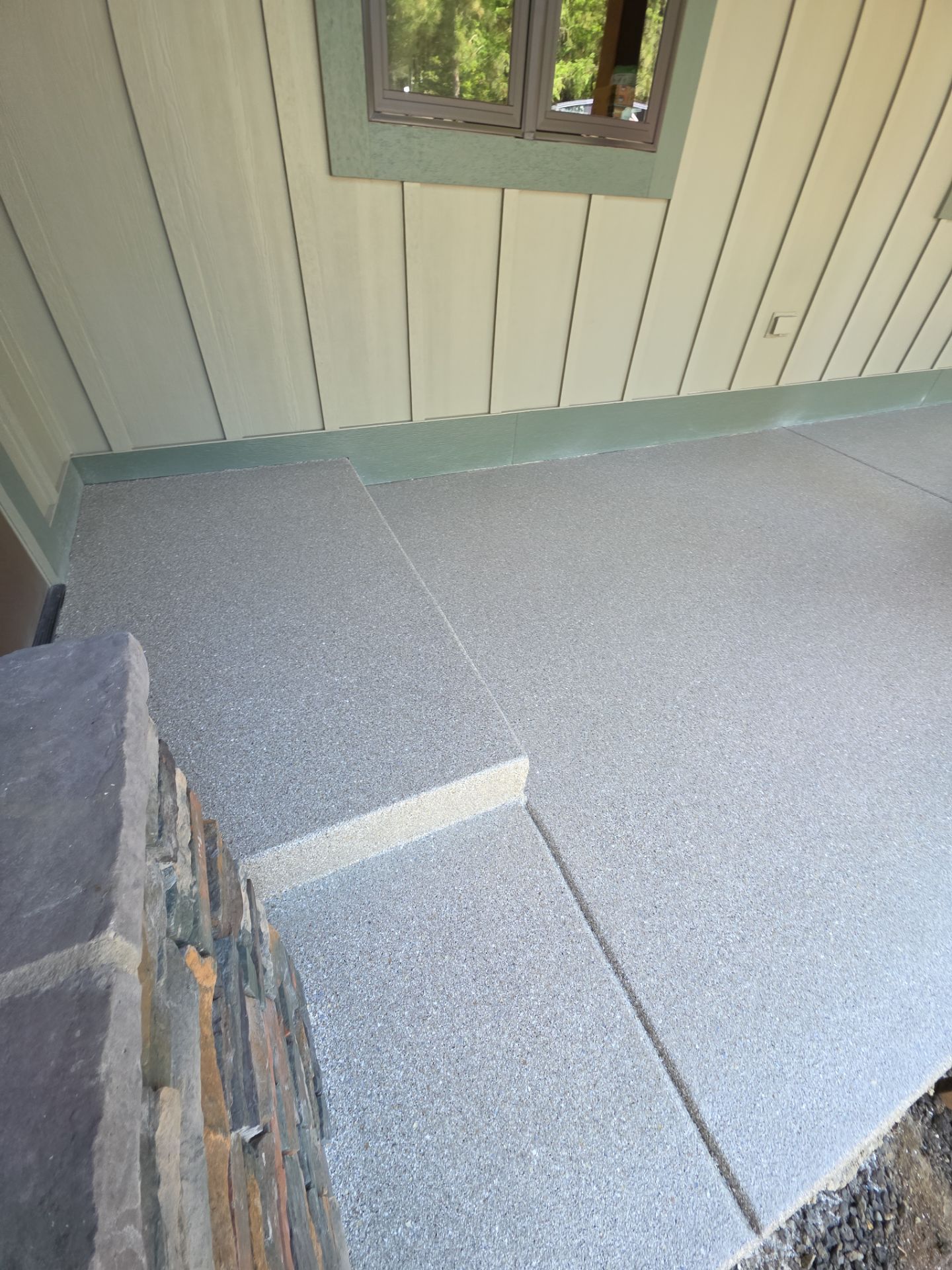Patio Transformation using Travertine by Croc Coatings, LLC