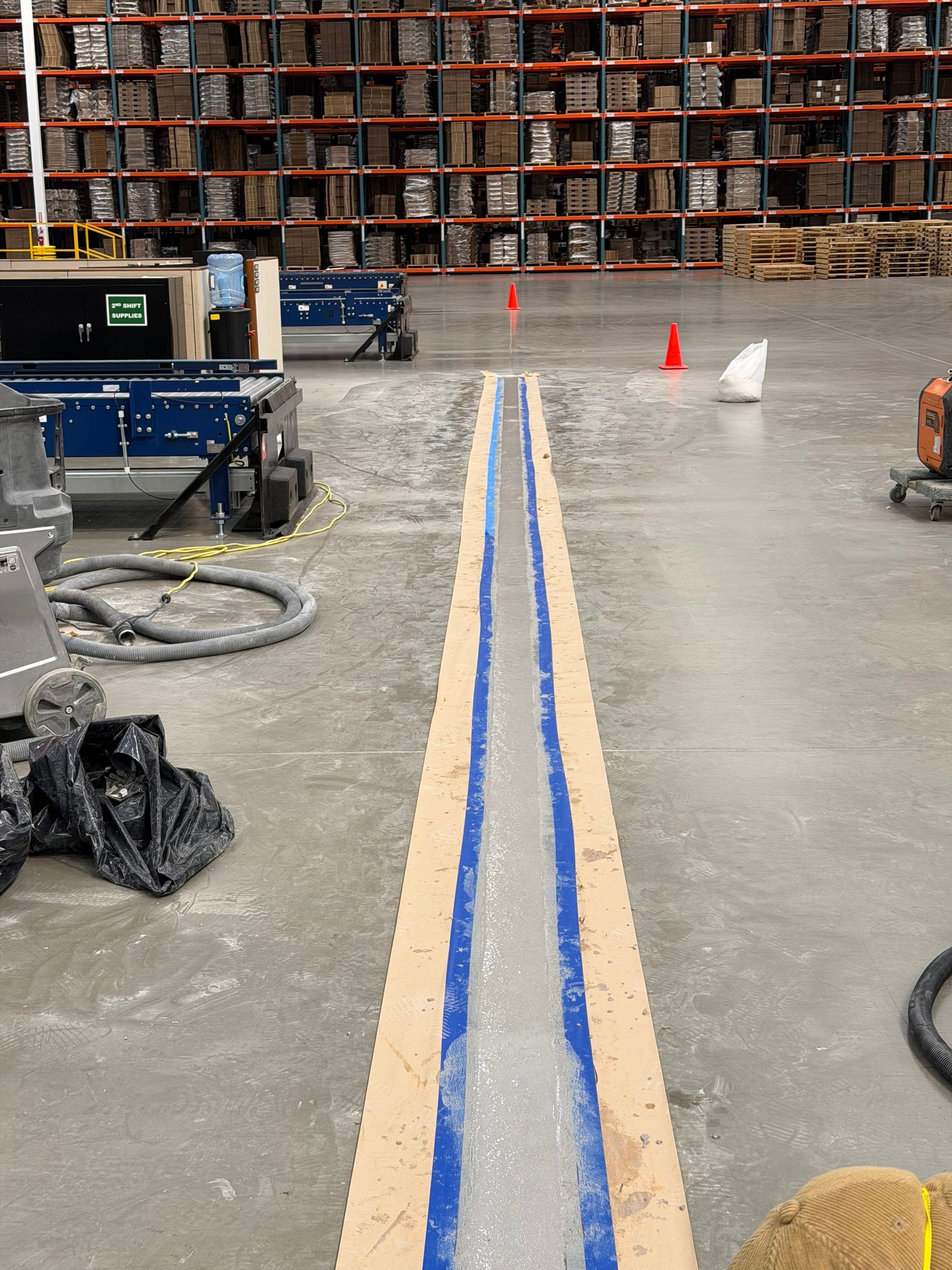ULINE Stabilization of Deflecting Concrete Floor Panels in Ontario by Elite Concrete Restoration