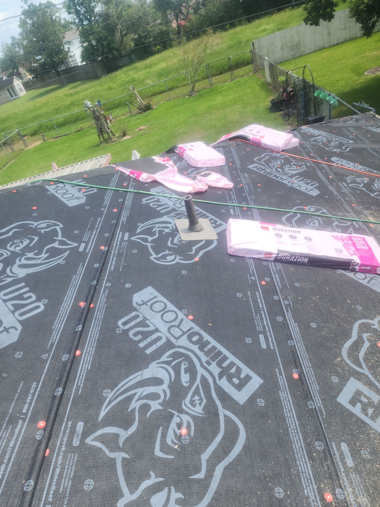 Residential Roofing Installation using Owen's Corning Duration (Lifetime) Shingles by Roof Repair Company