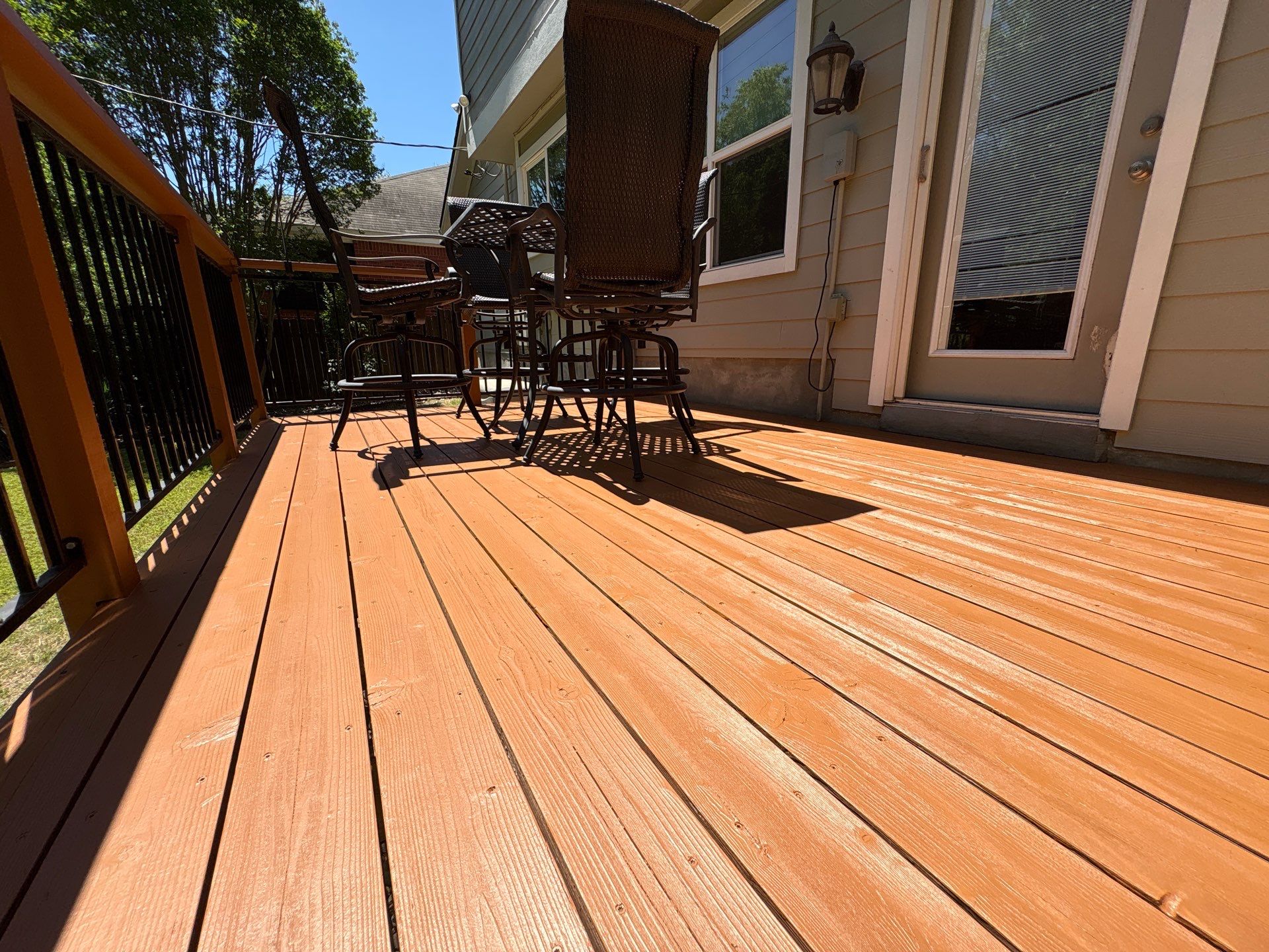 Back Deck Repainting Project in Austin, TX by Kstylez Roofing & Construction