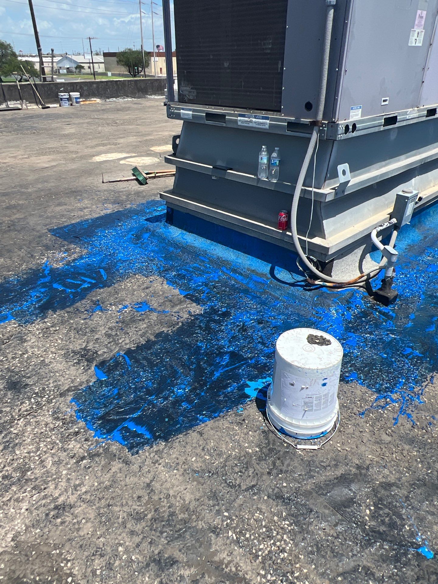 Dirty leaking Gravel Roof by Bayfront Roofing and Construction