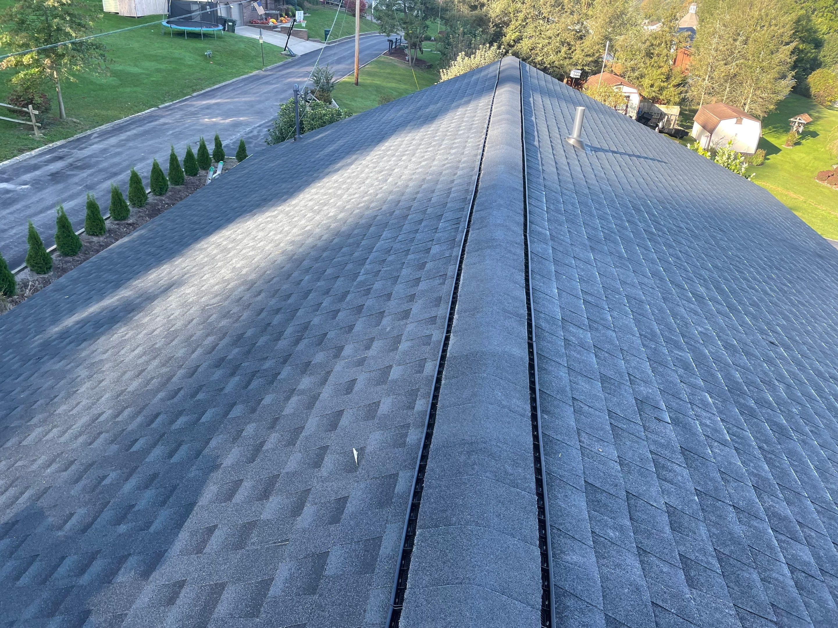 Residential Roofing Installation using GAF Timberline HDZ, Black by Rainstoppers Roofing