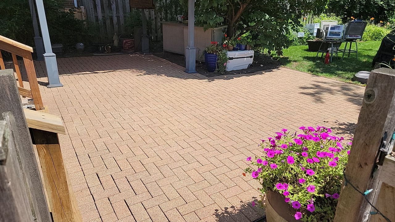 Brick paver clean, sand and seal. using Surebond SB-1300 by Northern Power Washing LLC.