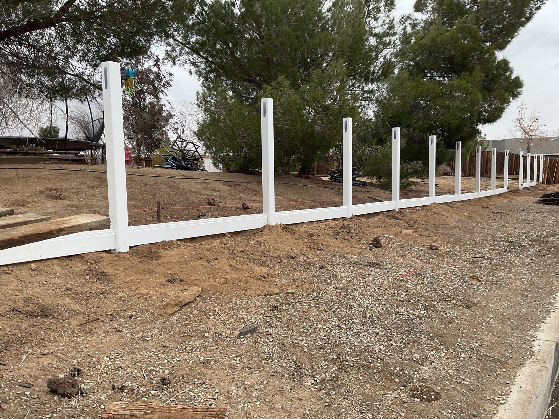 Fence Installation using Vinyl by Fence Guys Inc. 
