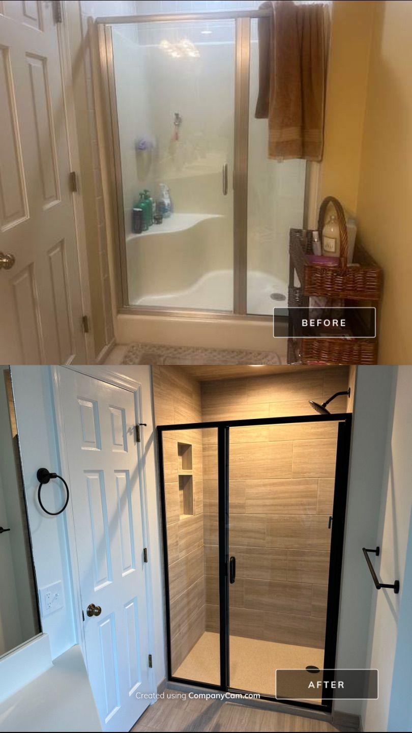 West Omaha Spa-Style Primary Bath Refresh by Bennett Design + Build