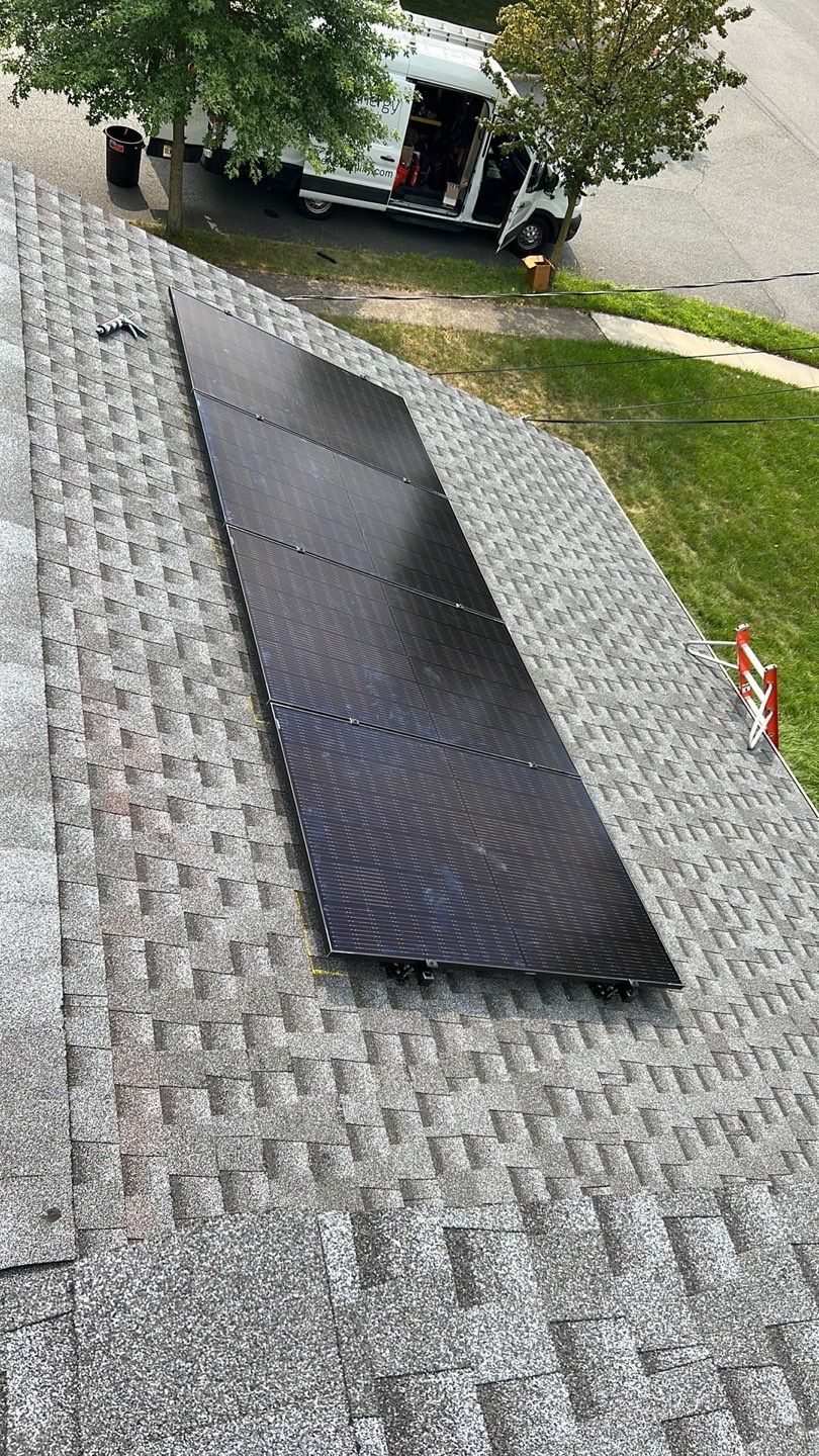Solar Panel Installation with Exterior Service Change by Infinity Solar Systems