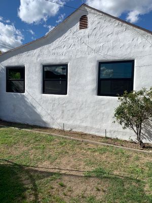Window Installation using Black Anlin windows