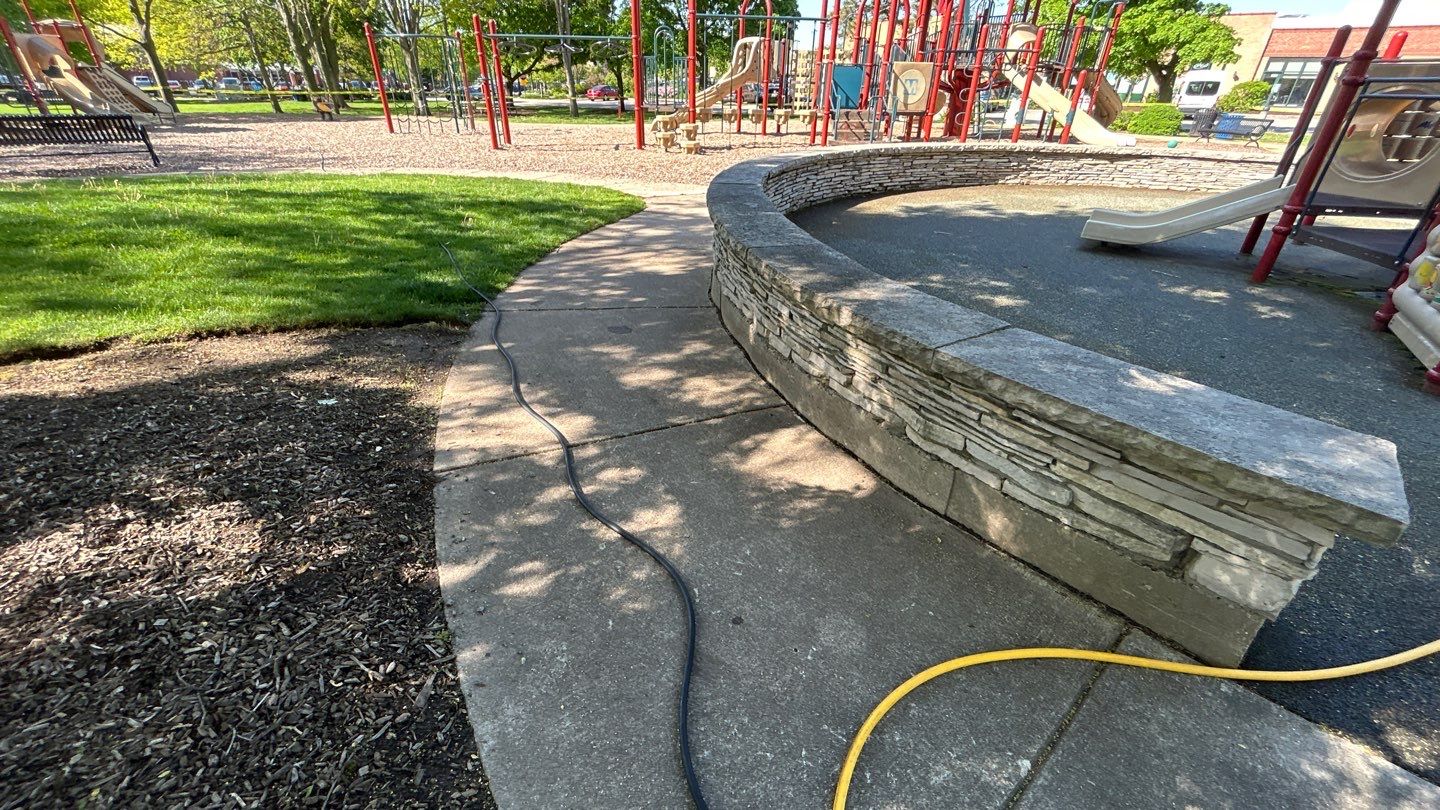 Playground cleaning by Northern Power Washing LLC.