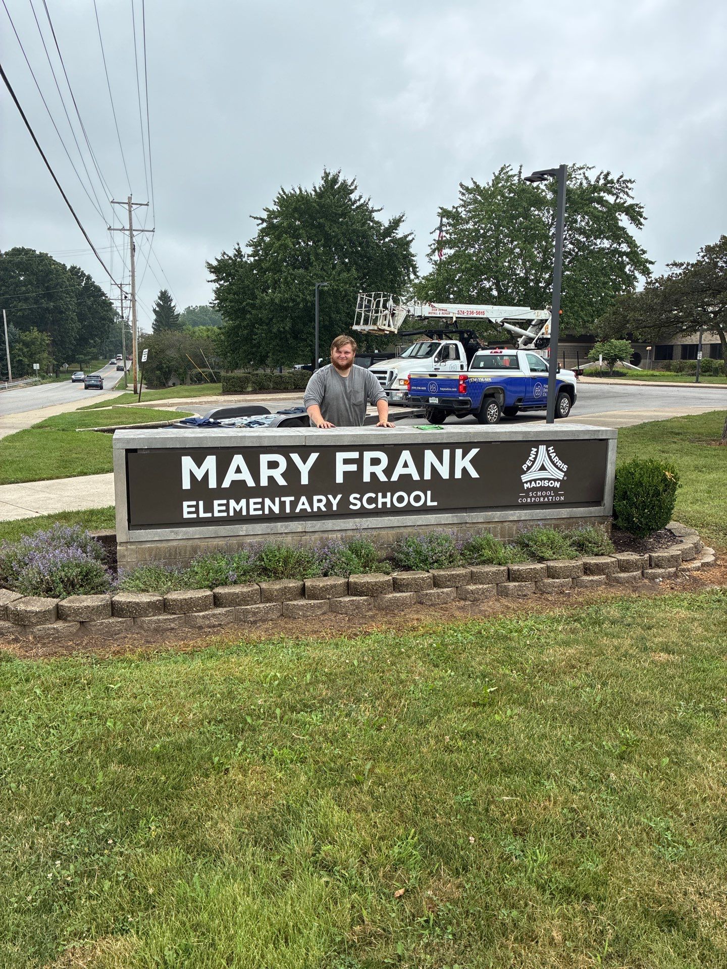Monument Sign Maintenance and Hardware Securement in Granger by Hayes Design co