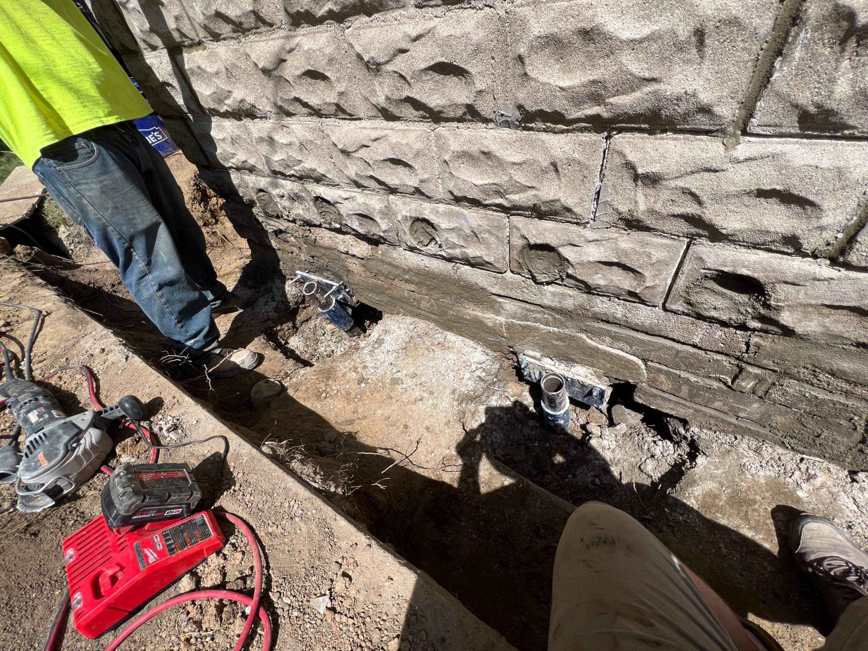 Helical Piers using Helical Deep Foundation Footings by Toledo Basement Repair