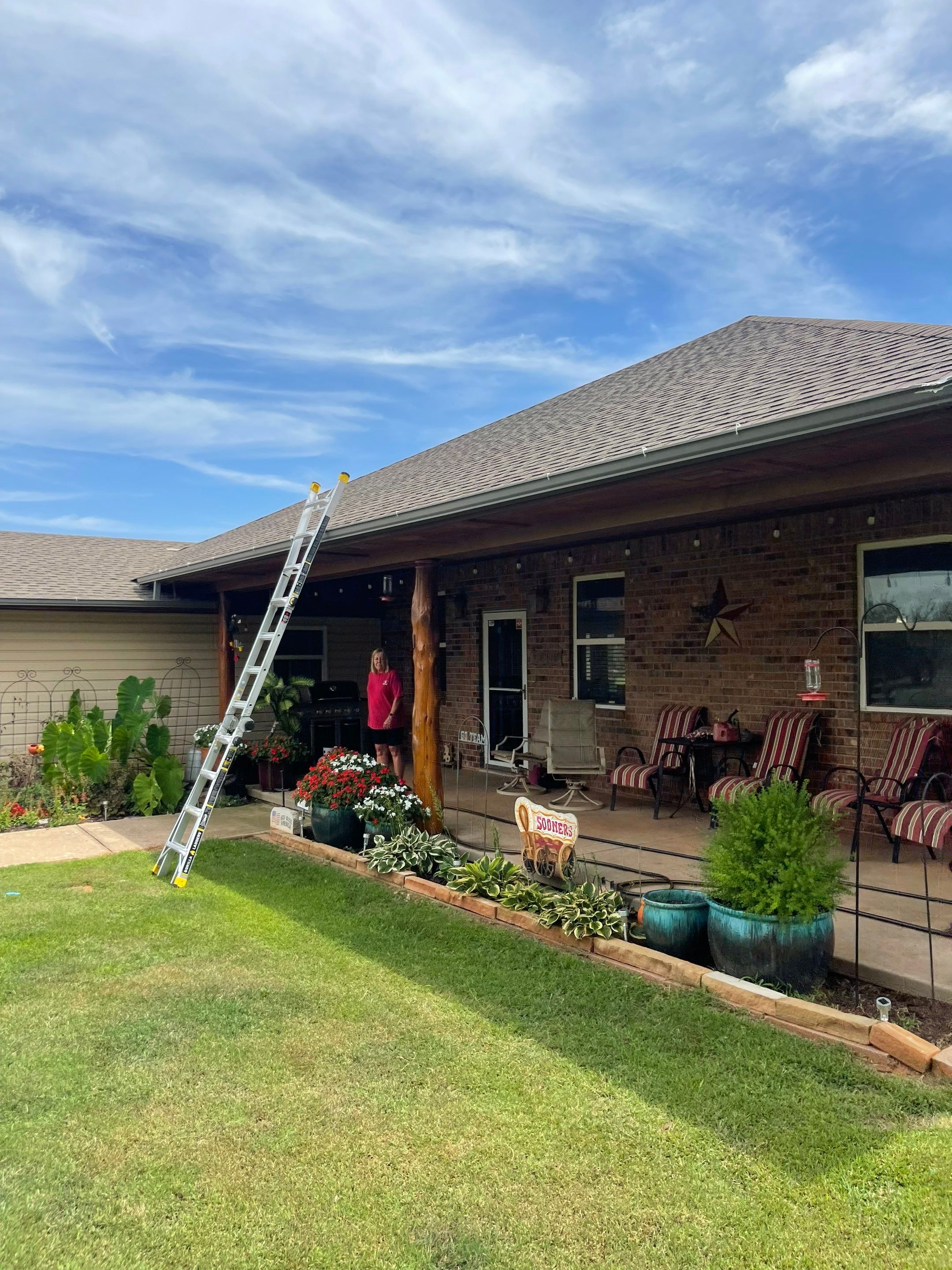 Hail Damage on a Roofing System by Icon Roofing And Construction 