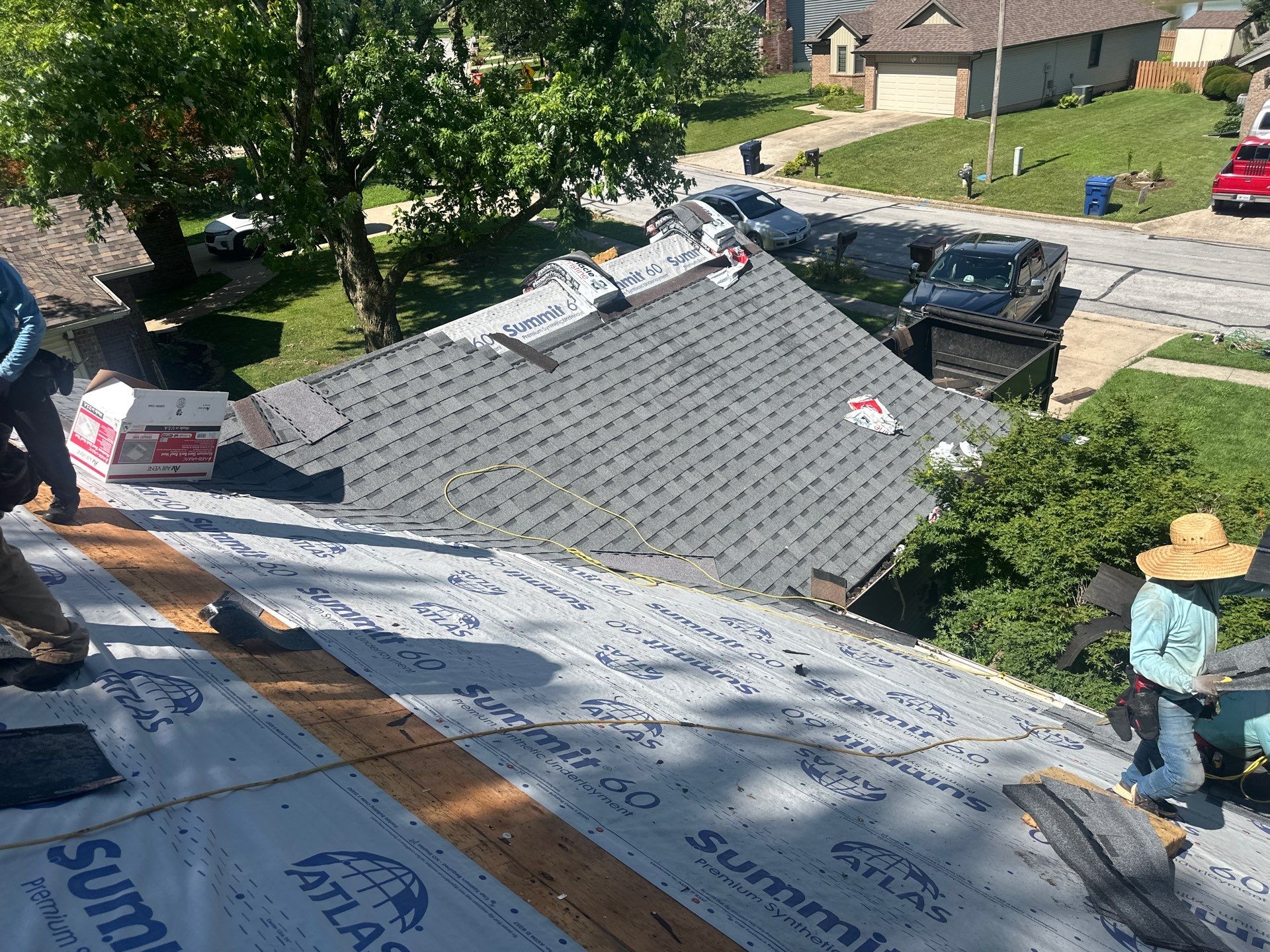 Residential Roof + Gutters & Downspouts Install  by Titan Commercial & Residential Roofing 