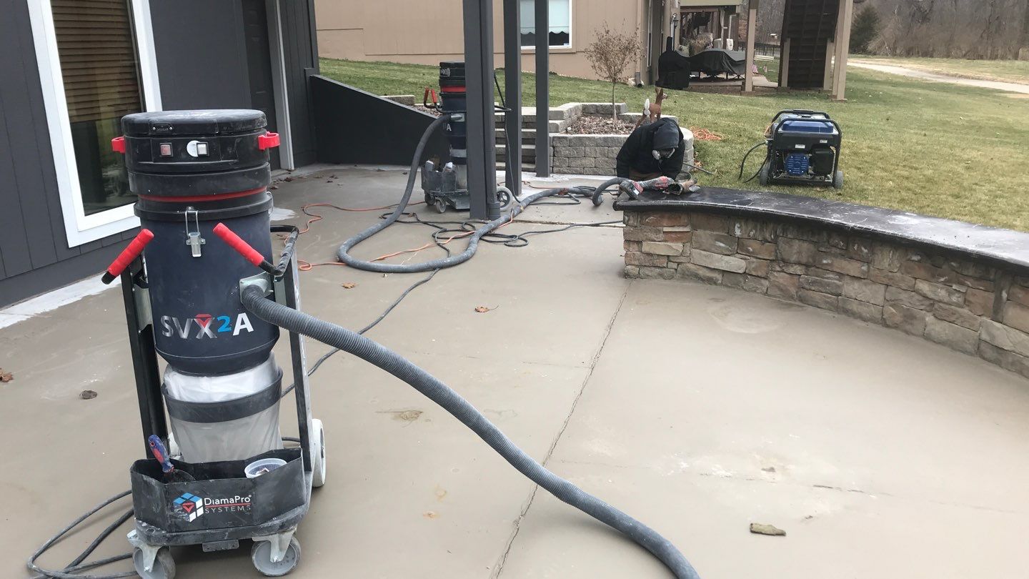 Patio using Domino  by Select Painting, Coatings & Garage Cabinets