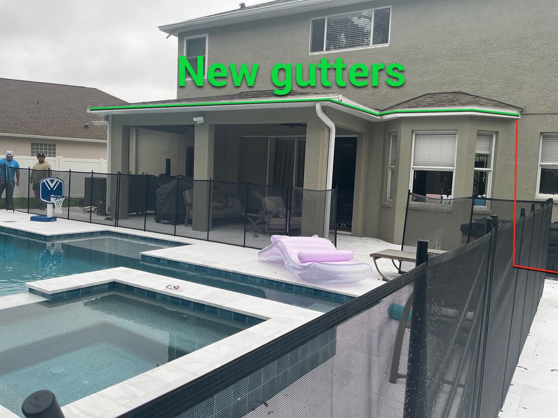 White 6'' Seamless K-style Gutters and Downspouts in Wesley Chapel, FL  by Gutter Professors