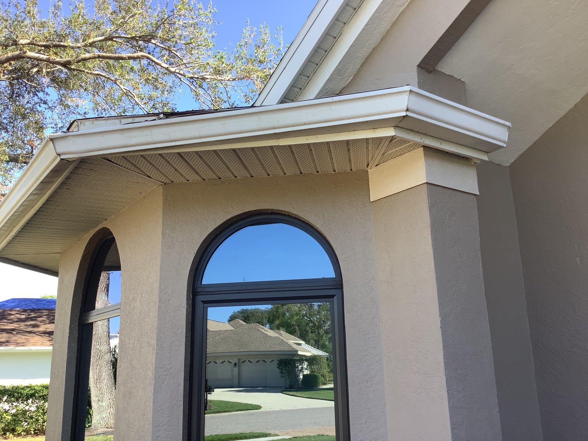 Black Seamless Gutters in Sarasota FL by Gutter Professors