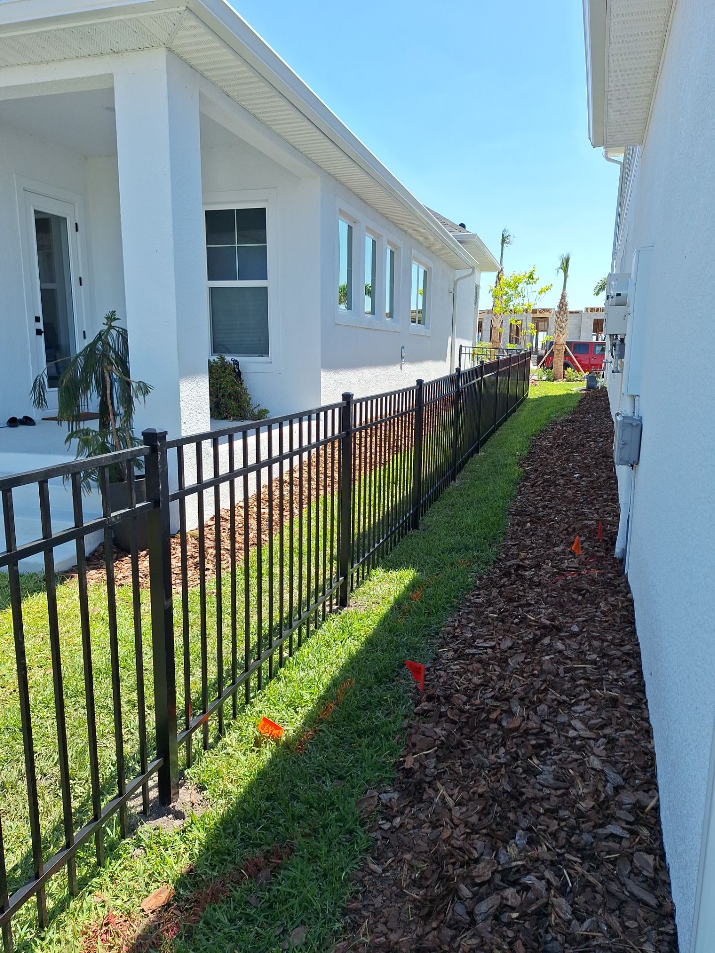Aluminum Fence Installation using Black 3 Rail Aluminum Fence by Asap fence and gates, LLC