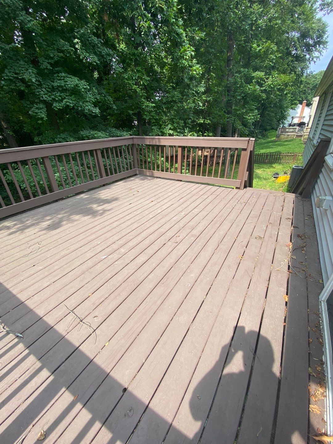 Deck Installation using wood by Jesus Master Handyman LLC 