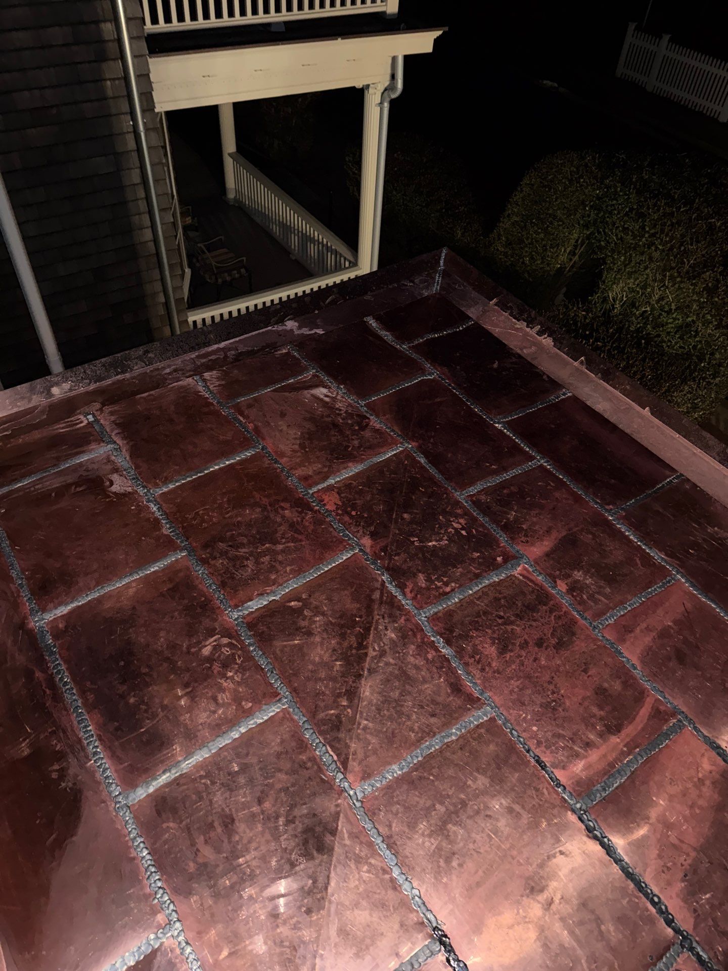 Flat Seam Copper Roof - Newport Residence by Rinaldi Brothers
