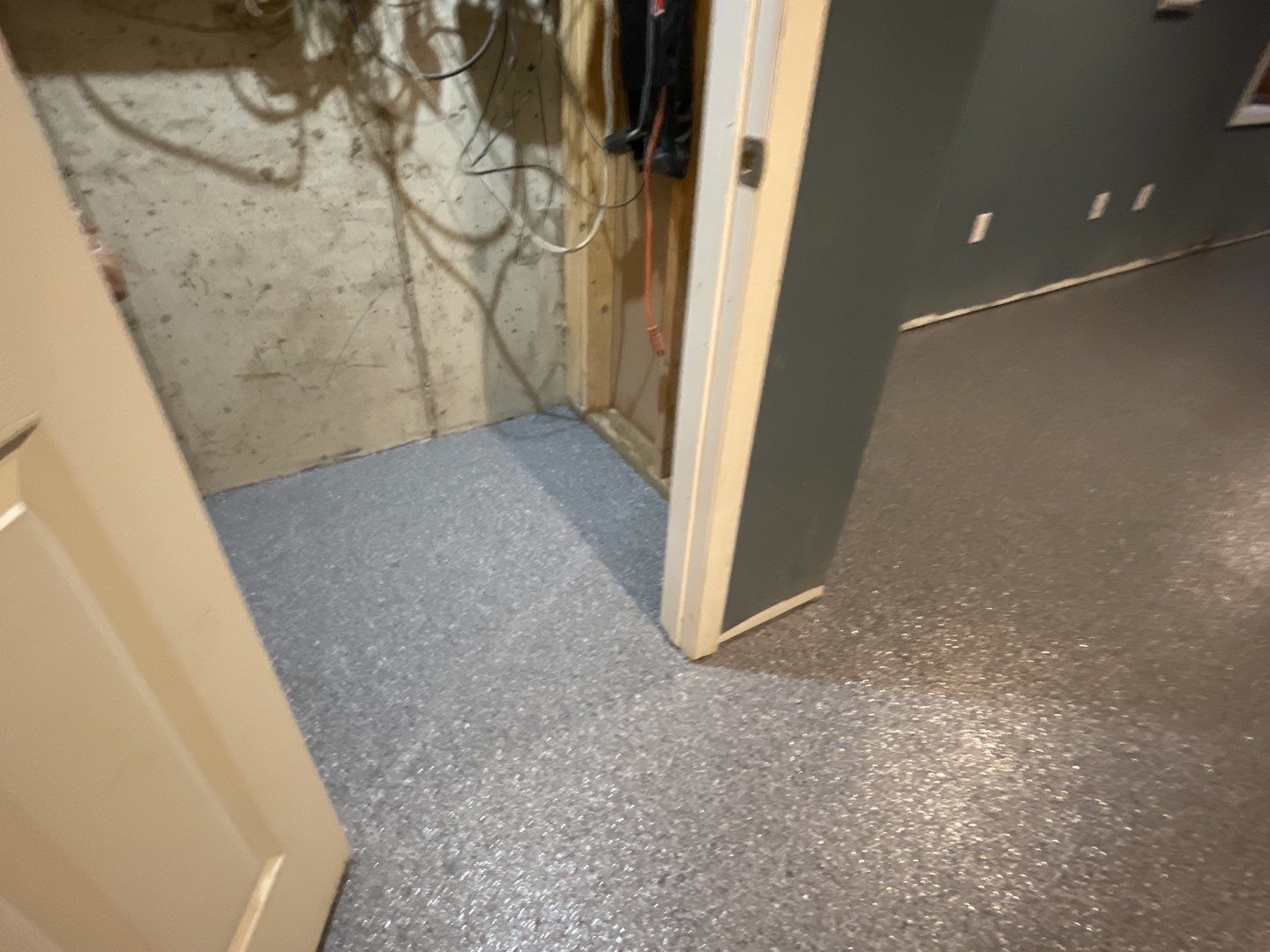 Basement Floor using Granite by Your1DayFloor.com