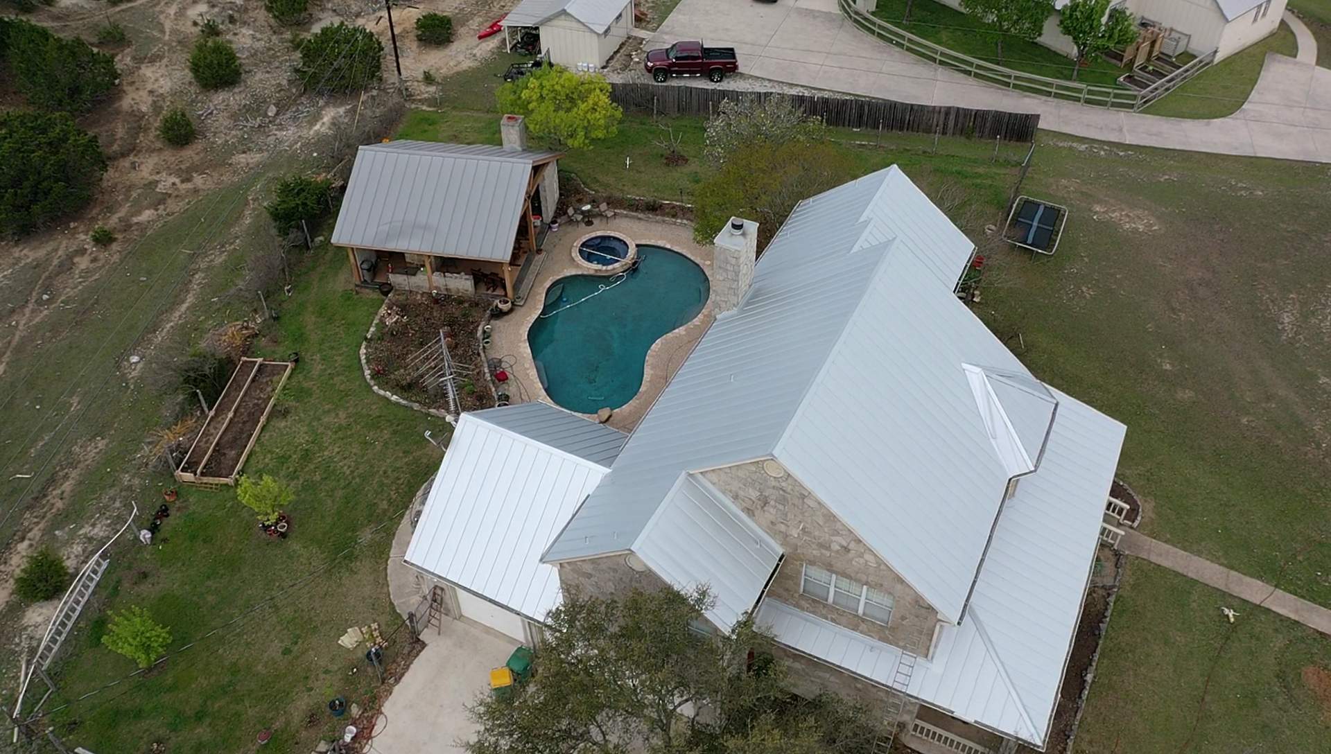 Residential Metal Roof Installation using McElroy Metal by Premier Roofing and Contracting