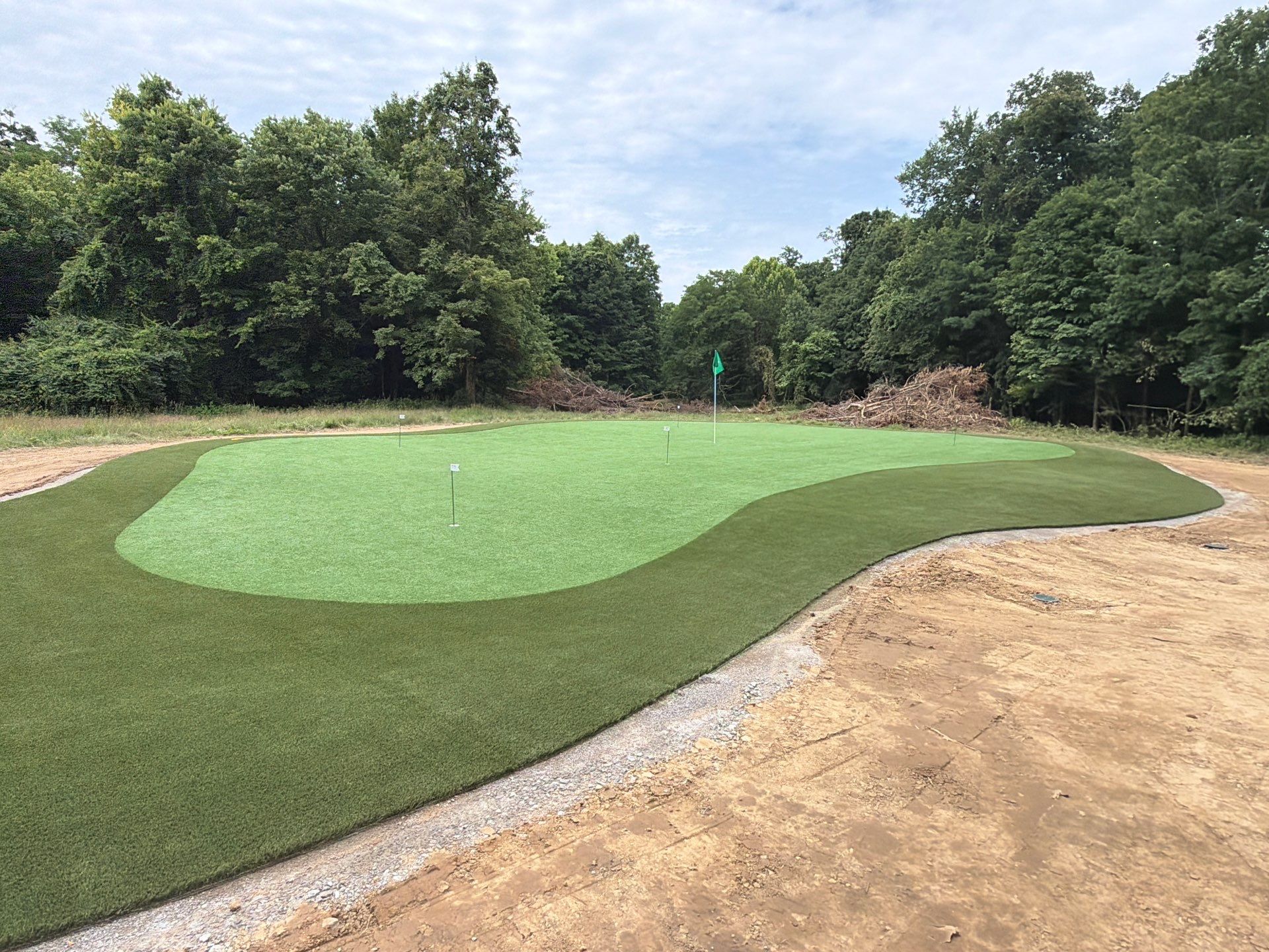 Custom Replica Golf Green and Tee Boxes in Batavia, Ohio by Southwest Greens Midwest