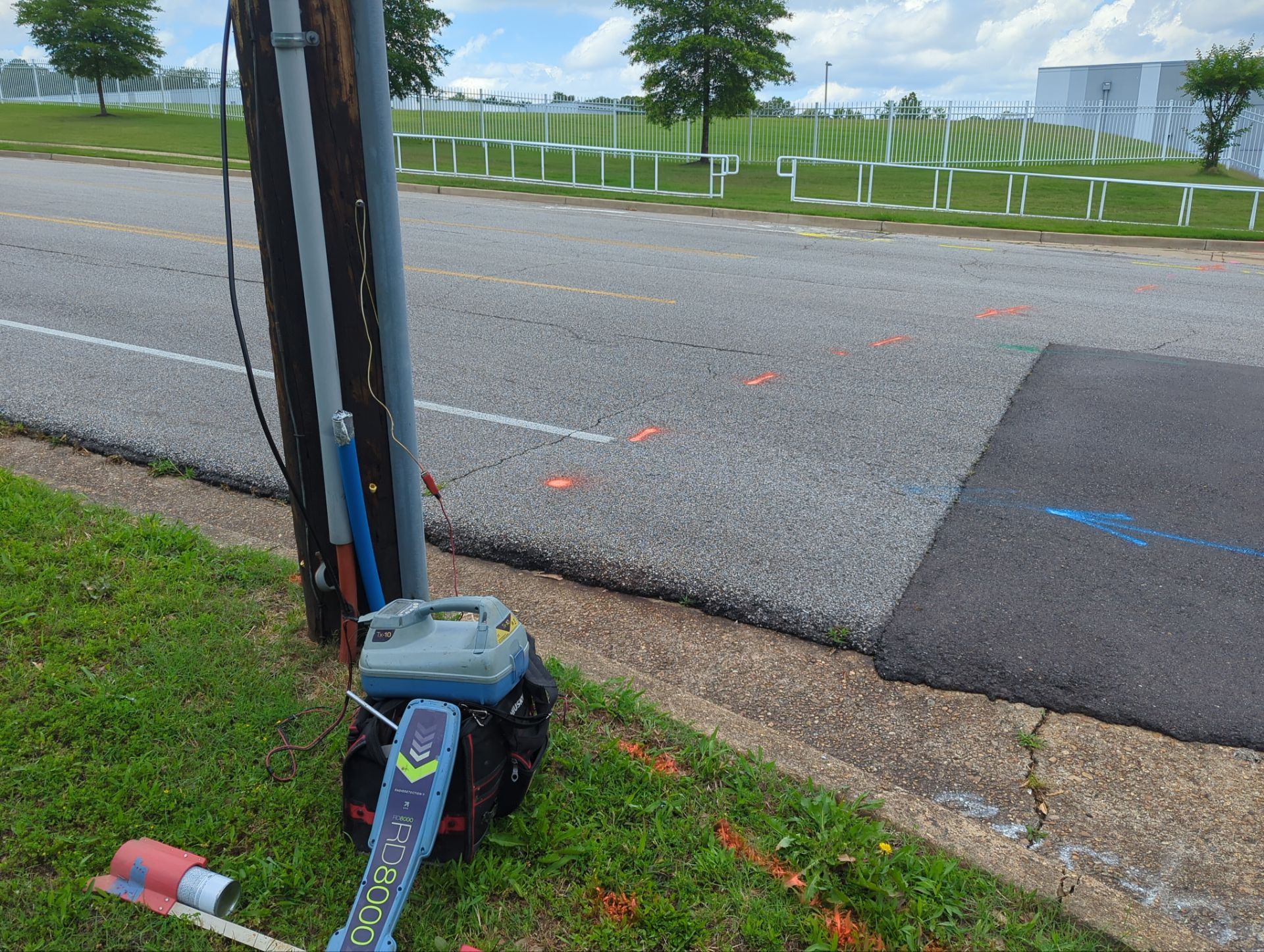 Utility R.O.W Locate for Survey and Design project by Alsip Locating Service, LLC
