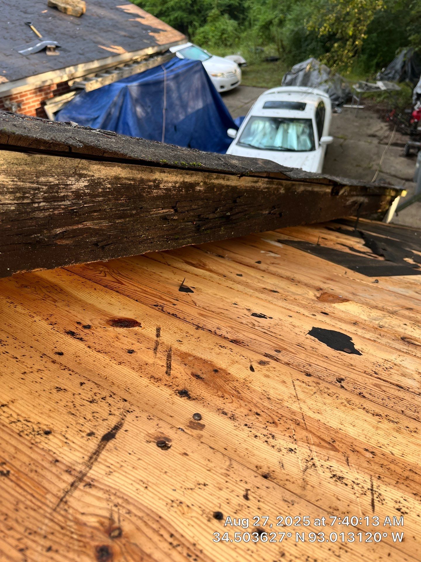 GAF Timberline HDZ Roof Replacement on Brick Home in Hot Springs by Temple Roofing and Exteriors