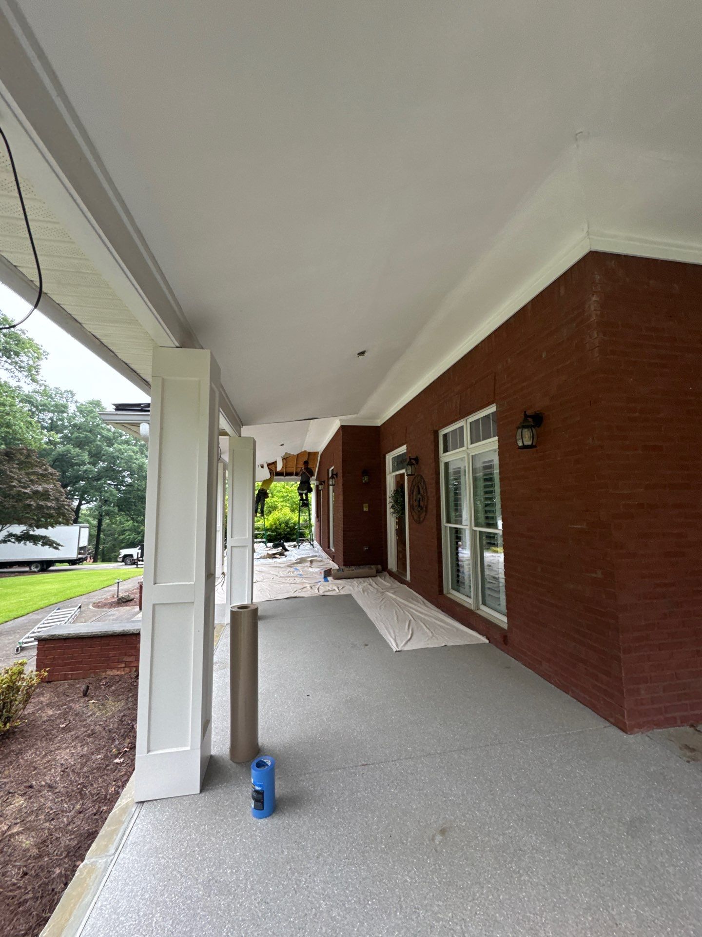 Custom Tongue-and-Groove Porch Ceiling Renovation in Marietta by Swift Home Renovations