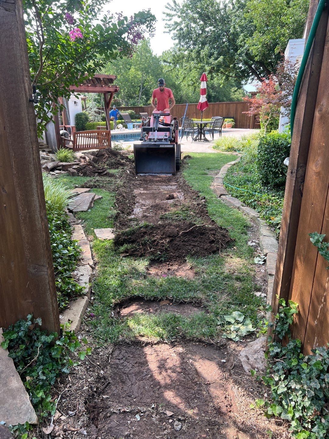 Flagstone walkway using Flagstone  by Clays Services Inc