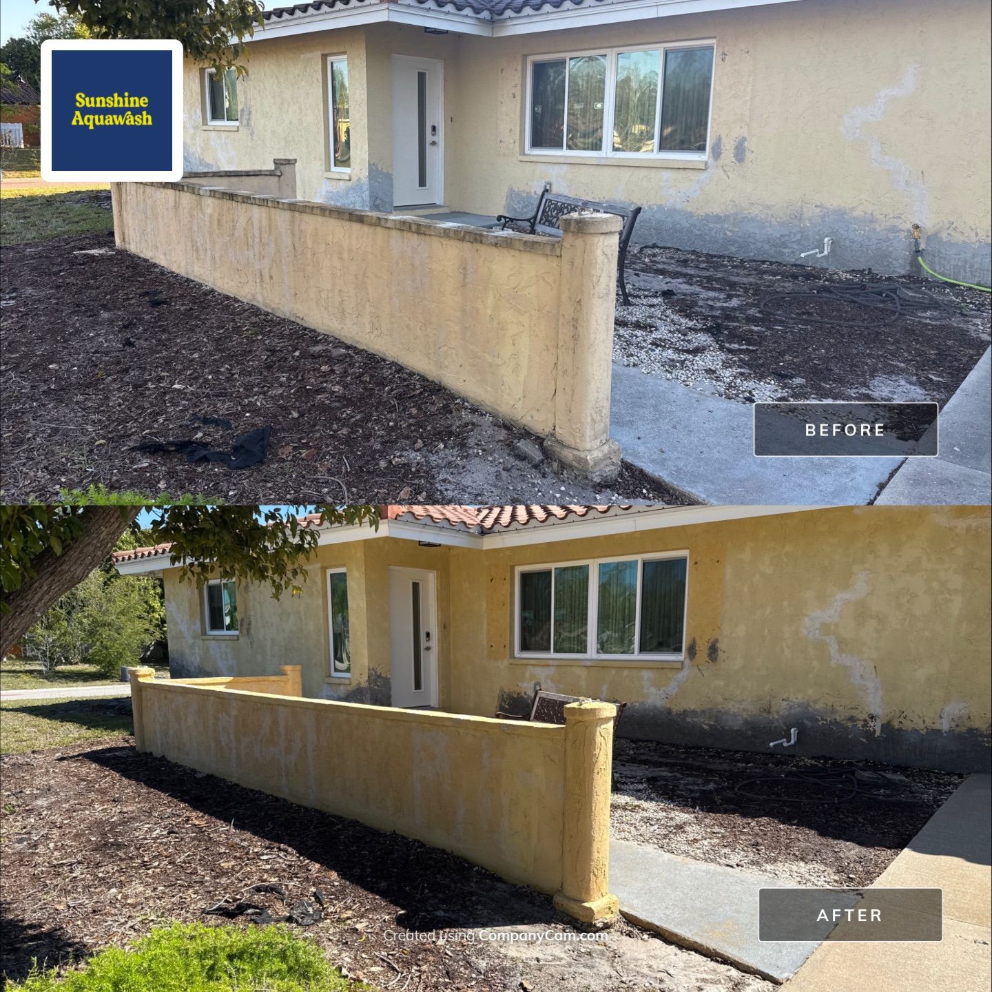 Full Exterior Cleaning Before Painting – Sarasota, FL (Near Sarasota Airport) by Sunshine AquaWash