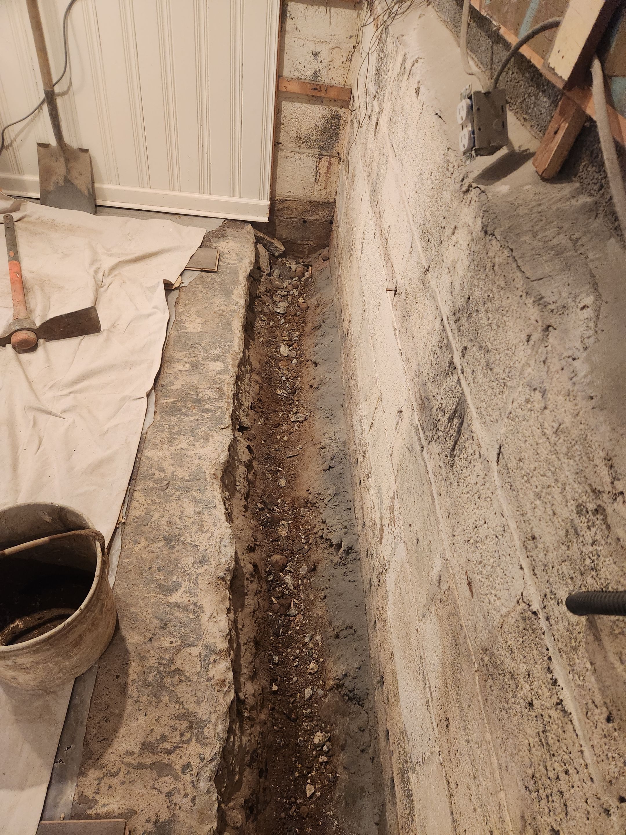 Interior French Drain West Orange NJ by Pure Service Pro, LLC 