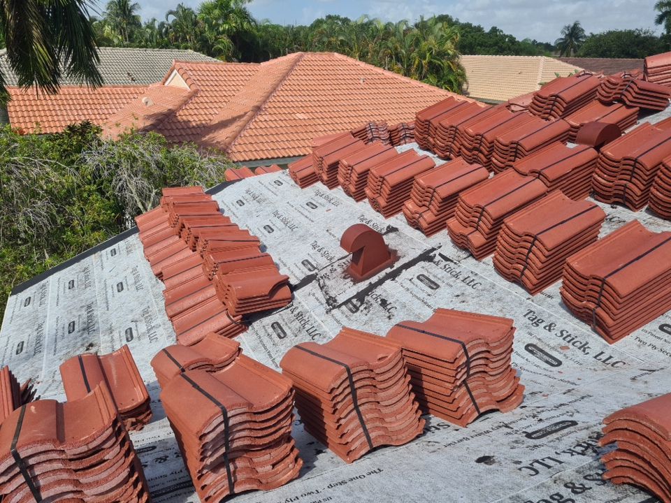 Residential Roofing Installation using Eagle Roofing Tile by BLUES BROTHERS ROOFING