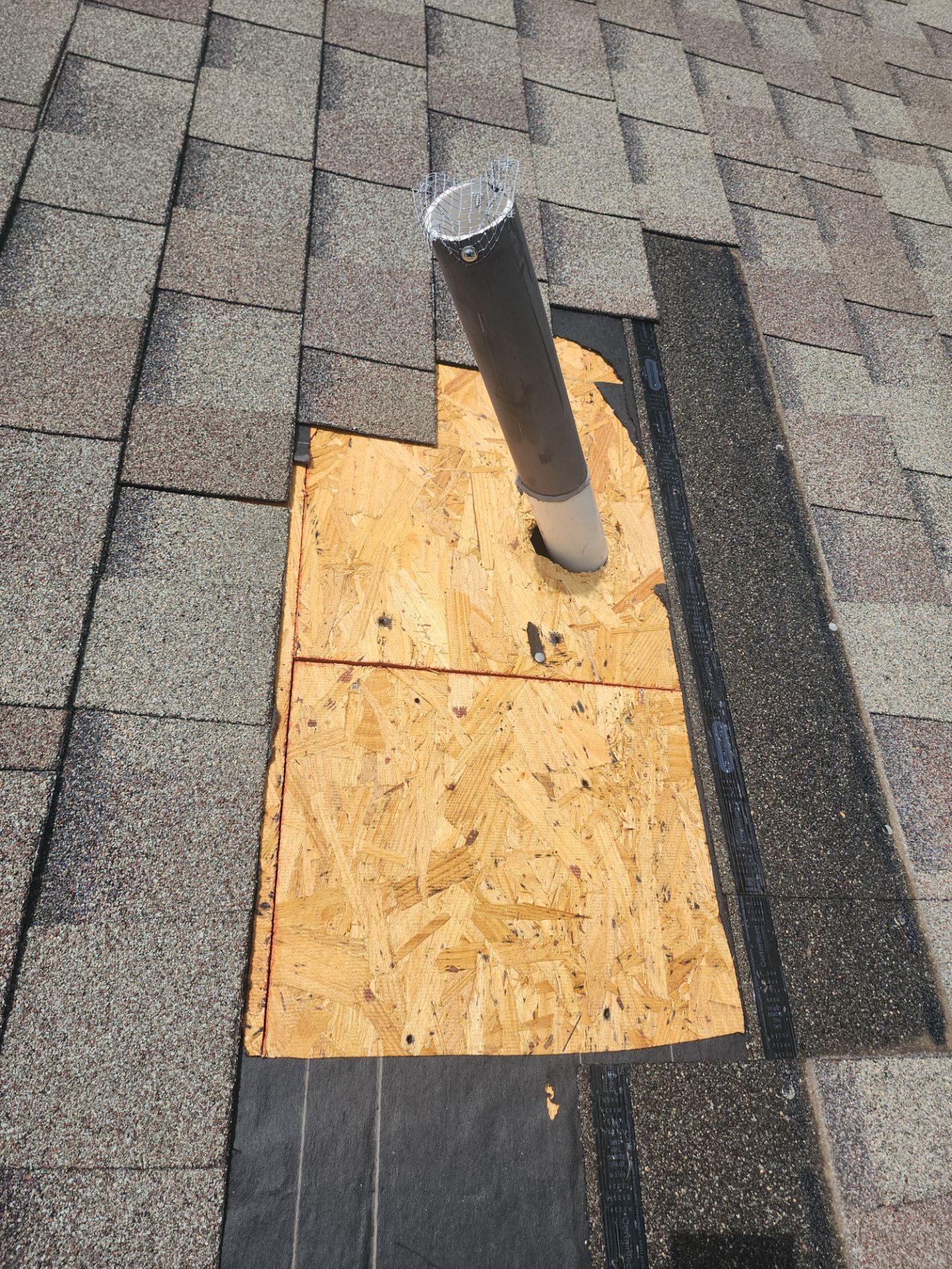 Hail Damage using Owen's Corning Duration (Lifetime) Shingles by Roof Repair Company
