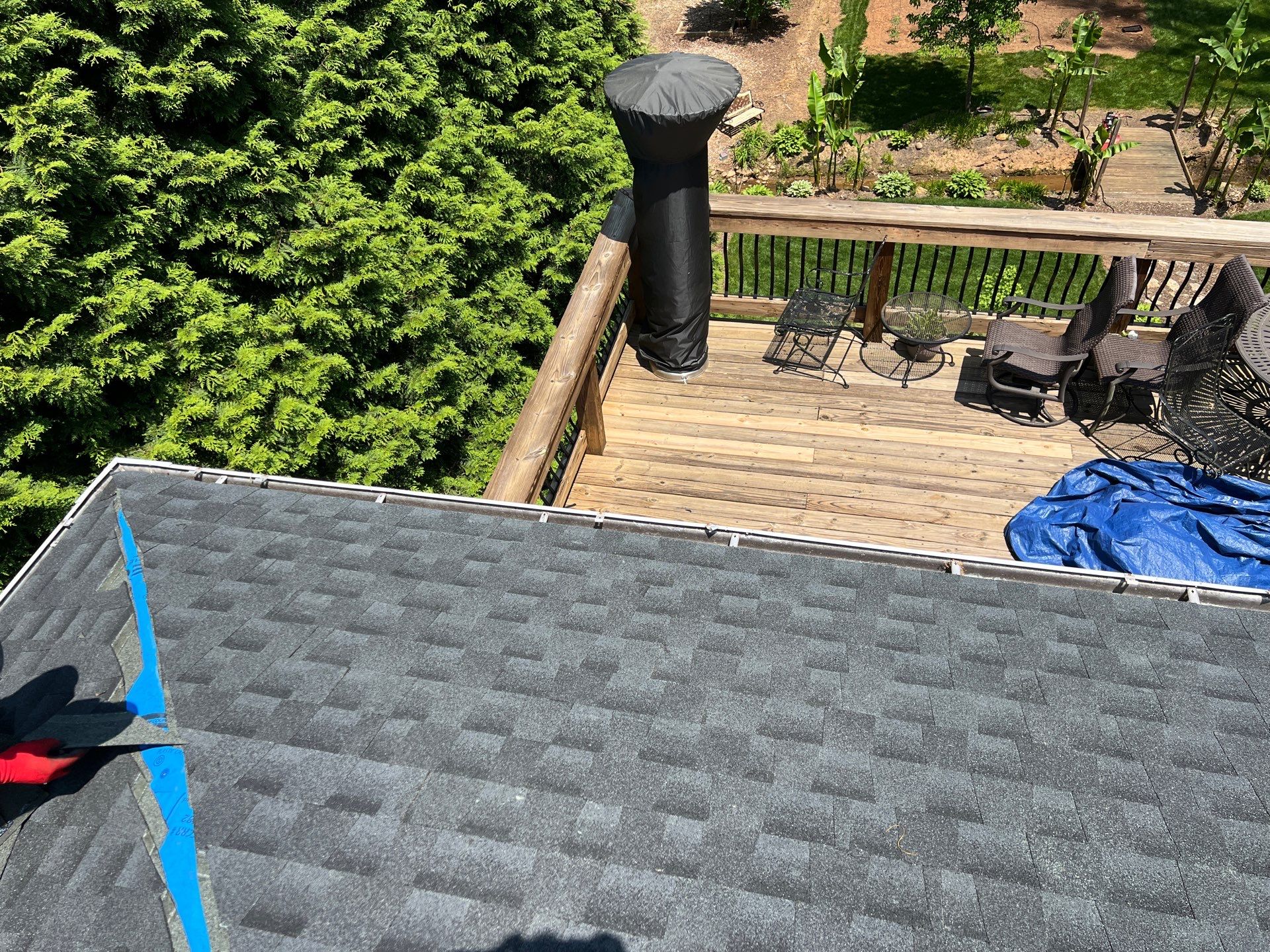 Residential Roofing Installation using GAF Timberline HDZ Charcoal by RISE Roofing & Restoration, LLC