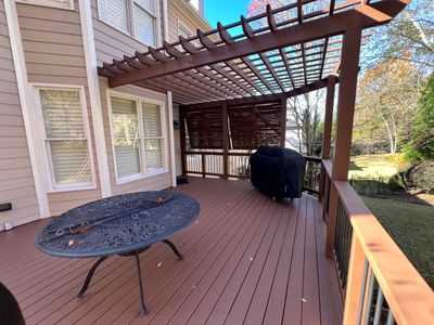 Exterior Deck and Pergola Staining Project in Kennesaw
