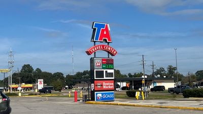 Commercial Roof Replacement using GAF Everguard TPO for Travel Center of America